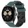 Per Huawei Watch Buds Cinturino per orologio in silicone bicolore da 22 mm con motivo a calcio (verde oliva + nero) Per Huawei Watch Buds Cinturino per orologio in silicone bicolore da 22 mm con motivo a calcio (verde oliva + nero)