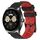 Per Huawei Watch Buds Cinturino per orologio in silicone bicolore da 22 mm con motivo a calcio (nero + rosso) Per Huawei Watch Buds Cinturino per orologio in silicone bicolore da 22 mm con motivo a calcio (nero + rosso)