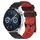 Per Huawei Watch GT3 46mm 22mm Cinturino in silicone bicolore con motivo a calcio (nero + rosso) Per Huawei Watch GT3 46mm 22mm Cinturino in silicone bicolore con motivo a calcio (nero + rosso)