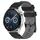 Per Huawei Watch GT3 46mm 22mm Cinturino in silicone bicolore con motivo a calcio (nero + grigio) Per Huawei Watch GT3 46mm 22mm Cinturino in silicone bicolore con motivo a calcio (nero + grigio)