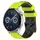 Per Huawei Watch GT3 46mm 22mm Cinturino in silicone bicolore con motivo a calcio (verde lime + nero) Per Huawei Watch GT3 46mm 22mm Cinturino in silicone bicolore con motivo a calcio (verde lime + nero)