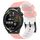 Per Huawei Watch GT Runner 22mm Cinturino in silicone bicolore con motivo a calcio (rosa + bianco) Per Huawei Watch GT Runner 22mm Cinturino in silicone bicolore con motivo a calcio (rosa + bianco)