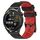 Per Huawei Watch GT Runner 22mm Cinturino in silicone bicolore con motivo a calcio (nero + rosso) Per Huawei Watch GT Runner 22mm Cinturino in silicone bicolore con motivo a calcio (nero + rosso)