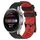 Per Huawei Watch 3 Pro Nuovo cinturino in silicone bicolore da 22 mm con motivo a calcio (nero + rosso) Per Huawei Watch 3 Pro Nuovo cinturino in silicone bicolore da 22 mm con motivo a calcio (nero + rosso)