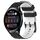 Per Huawei Watch 3 22mm Cinturino in silicone bicolore con motivo a calcio (nero + bianco) Per Huawei Watch 3 22mm Cinturino in silicone bicolore con motivo a calcio (nero + bianco)