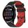 Per Huawei Watch 3 22mm Cinturino in silicone bicolore modello calcio (nero + rosso) Per Huawei Watch 3 22mm Cinturino in silicone bicolore modello calcio (nero + rosso)