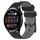 Per Huawei Watch 3 22mm Cinturino in silicone bicolore con motivo a calcio (nero + grigio) Per Huawei Watch 3 22mm Cinturino in silicone bicolore con motivo a calcio (nero + grigio)