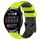 Per Huawei Watch 3 22mm Cinturino in silicone bicolore con motivo a calcio (verde lime + nero) Per Huawei Watch 3 22mm Cinturino in silicone bicolore con motivo a calcio (verde lime + nero)