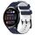 Per Huawei Watch 3 Cinturino in silicone bicolore da 22 mm con motivo a calcio (blu notte + bianco) Per Huawei Watch 3 Cinturino in silicone bicolore da 22 mm con motivo a calcio (blu notte + bianco)