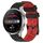 Per Huawei Watch 3 Pro 22mm Cinturino in silicone bicolore con motivo a calcio (nero + rosso) Per Huawei Watch 3 Pro 22mm Cinturino in silicone bicolore con motivo a calcio (nero + rosso)
