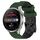 Per Huawei Watch 3 Pro 22mm Cinturino in silicone bicolore con motivo a calcio (verde militare + nero) Per Huawei Watch 3 Pro 22mm Cinturino in silicone bicolore con motivo a calcio (verde militare + nero)