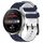 Per Huawei Watch 3 Pro 22mm Cinturino in silicone bicolore con motivo a calcio (blu notte + bianco) Per Huawei Watch 3 Pro 22mm Cinturino in silicone bicolore con motivo a calcio (blu notte + bianco)