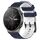 Per Huawei GT2 Pro 22mm Cinturino in silicone bicolore con motivo a calcio (blu notte + bianco) Per Huawei GT2 Pro 22mm Cinturino in silicone bicolore con motivo a calcio (blu notte + bianco)