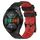 Per Huawei Watch GT 2E 22mm Cinturino in silicone bicolore con motivo a calcio (nero + rosso) Per Huawei Watch GT 2E 22mm Cinturino in silicone bicolore con motivo a calcio (nero + rosso)