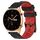 For Honor Watch GS 3 22mm Cinturino in silicone bicolore con motivo a calcio (nero + rosso)