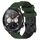 For Honor Watch Dream 22mm Cinturino per orologio in silicone bicolore con motivo a calcio (verde militare + nero) For Honor Watch Dream 22mm Cinturino per orologio in silicone bicolore con motivo a calcio (verde militare + nero)