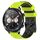 For Honor Watch Dream 22mm Cinturino per orologio in silicone bicolore con motivo a calcio (verde lime + nero) For Honor Watch Dream 22mm Cinturino per orologio in silicone bicolore con motivo a calcio (verde lime + nero)