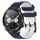 For Honor Watch Dream 22mm Cinturino in silicone bicolore con motivo a calcio (blu notte + bianco) For Honor Watch Dream 22mm Cinturino in silicone bicolore con motivo a calcio (blu notte + bianco)