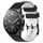 Per Xiaomi MI Watch S1 Cinturino per orologio in silicone bicolore da 22 mm con motivo a calcio (nero + bianco) Per Xiaomi MI Watch S1 Cinturino per orologio in silicone bicolore da 22 mm con motivo a calcio (nero + bianco)