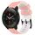 Per Xiaomi MI Watch S1 Pro 22mm Cinturino in silicone bicolore con motivo a calcio (rosa + bianco) Per Xiaomi MI Watch S1 Pro 22mm Cinturino in silicone bicolore con motivo a calcio (rosa + bianco)