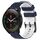 Per Xiaomi MI Watch S1 Pro 22mm Cinturino in silicone bicolore con motivo a calcio (blu notte + bianco) Per Xiaomi MI Watch S1 Pro 22mm Cinturino in silicone bicolore con motivo a calcio (blu notte + bianco)