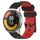 Per Xiaomi MI Watch Color 2 22mm Football Pattern Cinturino in silicone bicolore (nero + rosso) Per Xiaomi MI Watch Color 2 22mm Football Pattern Cinturino in silicone bicolore (nero + rosso)