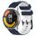 Per Xiaomi MI Watch Color 2 22mm Football Pattern Cinturino in silicone bicolore (blu notte + bianco) Per Xiaomi MI Watch Color 2 22mm Football Pattern Cinturino in silicone bicolore (blu notte + bianco)