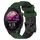 Per Garmin Forerunner 255 22mm Cinturino per orologio in silicone bicolore con motivo a calcio (verde militare + nero) Per Garmin Forerunner 255 22mm Cinturino per orologio in silicone bicolore con motivo a calcio (verde militare + nero)