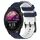 Per Garmin Forerunner 255 22mm Cinturino per orologio in silicone bicolore con motivo a calcio (blu notte + bianco) Per Garmin Forerunner 255 22mm Cinturino per orologio in silicone bicolore con motivo a calcio (blu notte + bianco)