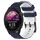 Per Garmin Forerunner 255 Music 22mm Cinturino per orologio in silicone bicolore con motivo a calcio (blu notte + bianco) Per Garmin Forerunner 255 Music 22mm Cinturino per orologio in silicone bicolore con motivo a calcio (blu notte + bianco)