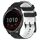 Per Garmin Vivoactive4 22mm Cinturino per orologio in silicone bicolore con motivo a calcio (nero + bianco) Per Garmin Vivoactive4 22mm Cinturino per orologio in silicone bicolore con motivo a calcio (nero + bianco)