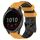Per Garmin Vivoactive4 22mm Cinturino per orologio in silicone bicolore con motivo a calcio (giallo + nero) Per Garmin Vivoactive4 22mm Cinturino per orologio in silicone bicolore con motivo a calcio (giallo + nero)
