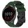 Per Garmin Vivoactive4 22mm Cinturino per orologio in silicone bicolore con motivo a calcio (verde militare + nero) Per Garmin Vivoactive4 22mm Cinturino per orologio in silicone bicolore con motivo a calcio (verde militare + nero)