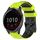 Per Garmin Vivoactive4 22mm Cinturino per orologio in silicone bicolore con motivo a calcio (verde lime + nero) Per Garmin Vivoactive4 22mm Cinturino per orologio in silicone bicolore con motivo a calcio (verde lime + nero)