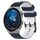 Per Huawei Watch GT3 Pro 43mm 20mm Cinturino in silicone bicolore con motivo a calcio (blu notte + bianco) Per Huawei Watch GT3 Pro 43mm 20mm Cinturino in silicone bicolore con motivo a calcio (blu notte + bianco)