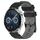 Per Huawei Watch GT3 42mm 20mm Cinturino in silicone bicolore con motivo a calcio (nero + grigio) Per Huawei Watch GT3 42mm 20mm Cinturino in silicone bicolore con motivo a calcio (nero + grigio)