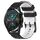 Per Huawei Watch GT2 42mm 20mm Cinturino in silicone bicolore con motivo a calcio (nero + bianco) Per Huawei Watch GT2 42mm 20mm Cinturino in silicone bicolore con motivo a calcio (nero + bianco)