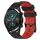 Per Huawei Watch GT2 42mm 20mm Cinturino in silicone bicolore con motivo a calcio (nero + rosso) Per Huawei Watch GT2 42mm 20mm Cinturino in silicone bicolore con motivo a calcio (nero + rosso)
