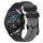 Per Huawei Watch GT2 42mm 20mm Cinturino in silicone bicolore con motivo a calcio (nero + grigio) Per Huawei Watch GT2 42mm 20mm Cinturino in silicone bicolore con motivo a calcio (nero + grigio)