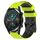 Per Huawei Watch GT2 42mm 20mm Cinturino in silicone bicolore con motivo a calcio (verde lime + nero) Per Huawei Watch GT2 42mm 20mm Cinturino in silicone bicolore con motivo a calcio (verde lime + nero)