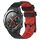 Per Huawei Watch 2 Cinturino in silicone bicolore da 20 mm con motivo a calcio (nero + rosso) Per Huawei Watch 2 Cinturino in silicone bicolore da 20 mm con motivo a calcio (nero + rosso)