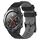 Per Huawei Watch 2 Cinturino in silicone bicolore da 20 mm con motivo a calcio (nero + grigio) Per Huawei Watch 2 Cinturino in silicone bicolore da 20 mm con motivo a calcio (nero + grigio)