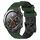 Per Huawei Watch 2 Cinturino in silicone bicolore da 20 mm con motivo a calcio (verde militare + nero) Per Huawei Watch 2 Cinturino in silicone bicolore da 20 mm con motivo a calcio (verde militare + nero)
