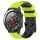 Per Huawei Watch 2 Cinturino in silicone bicolore da 20 mm con motivo a calcio (verde lime + nero) Per Huawei Watch 2 Cinturino in silicone bicolore da 20 mm con motivo a calcio (verde lime + nero)