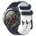 Per Huawei Watch 2 Cinturino in silicone bicolore da 20 mm con motivo a calcio (blu notte + bianco) Per Huawei Watch 2 Cinturino in silicone bicolore da 20 mm con motivo a calcio (blu notte + bianco)