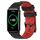 For Honor Watch ES 20mm Cinturino in silicone bicolore con motivo a calcio (nero + rosso) For Honor Watch ES 20mm Cinturino in silicone bicolore con motivo a calcio (nero + rosso)