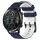 Per Honor MagicWatch2 42mm 20mm Cinturino in silicone bicolore con motivo a calcio (blu notte + bianco) Per Honor MagicWatch2 42mm 20mm Cinturino in silicone bicolore con motivo a calcio (blu notte + bianco)
