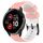 Per Garmin Venu 2 Plus 20mm Cinturino per orologio in silicone bicolore con motivo a calcio (rosa + bianco) Per Garmin Venu 2 Plus 20mm Cinturino per orologio in silicone bicolore con motivo a calcio (rosa + bianco)
