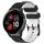 Per Garmin Venu 2 Plus 20mm Cinturino per orologio in silicone bicolore con motivo a calcio (nero + bianco) Per Garmin Venu 2 Plus 20mm Cinturino per orologio in silicone bicolore con motivo a calcio (nero + bianco)