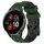 Per Garmin Venu 2 Plus 20mm Cinturino per orologio in silicone bicolore con motivo a calcio (verde militare + nero) Per Garmin Venu 2 Plus 20mm Cinturino per orologio in silicone bicolore con motivo a calcio (verde militare + nero)